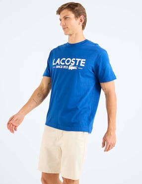 Playera Lacoste cuello redondo para hombre