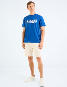Playera Lacoste cuello redondo para hombre