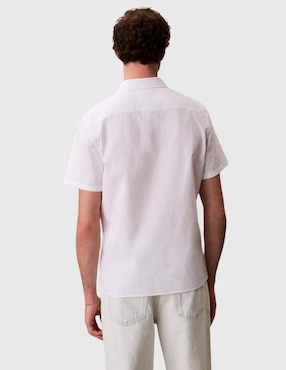Camisa casual Calvin Klein manga corta para hombre