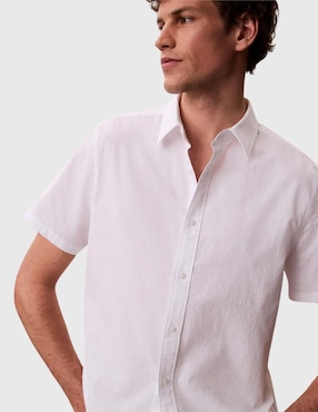 Camisa casual Calvin Klein manga corta para hombre