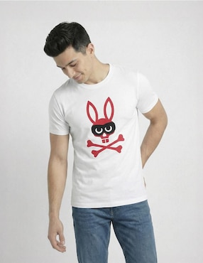Playera Psycho Bunny cuello redondo para hombre