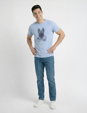 Playera Psycho Bunny cuello redondo para hombre