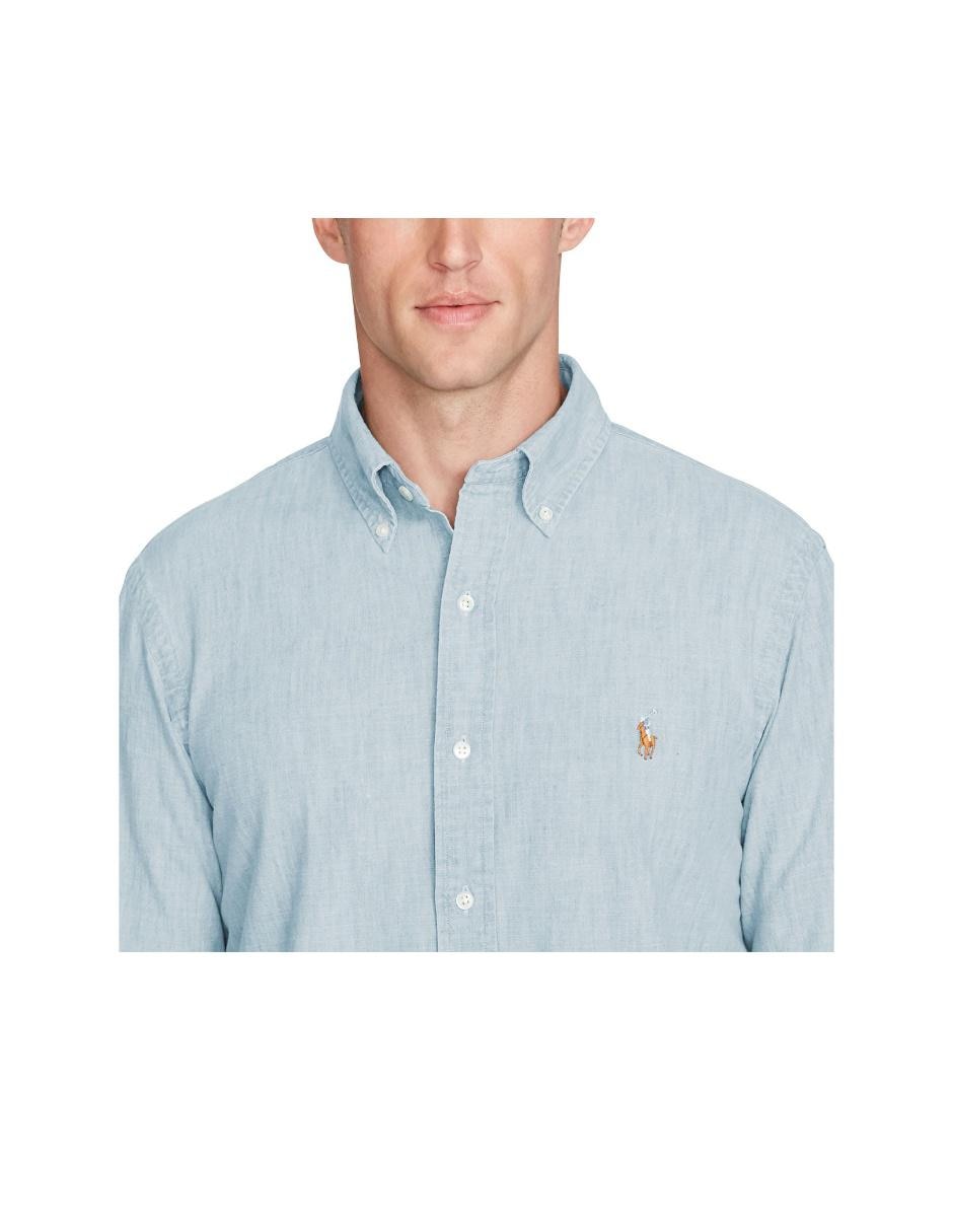 Camisa casual de algodón manga larga para hombre 4