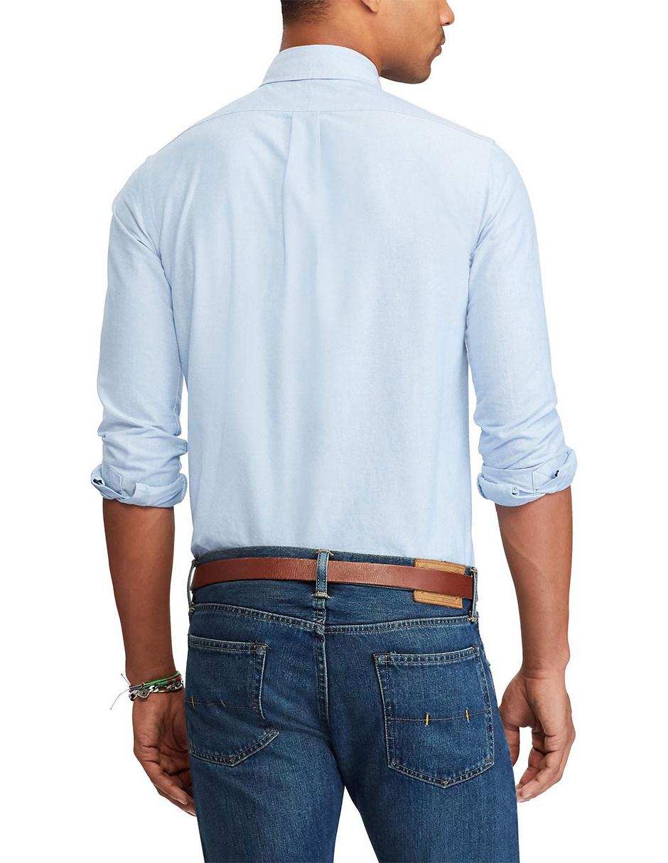 Camisa casual de algodón manga larga para hombre 6
