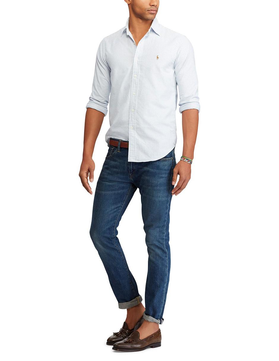 Camisa casual de algodón manga larga para hombre 4