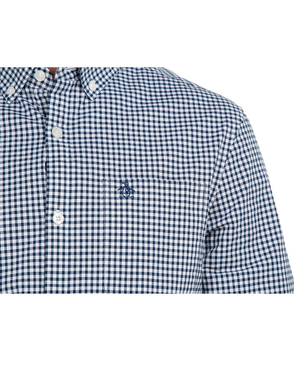Camisa de vestir de algodón manga larga para hombre 4