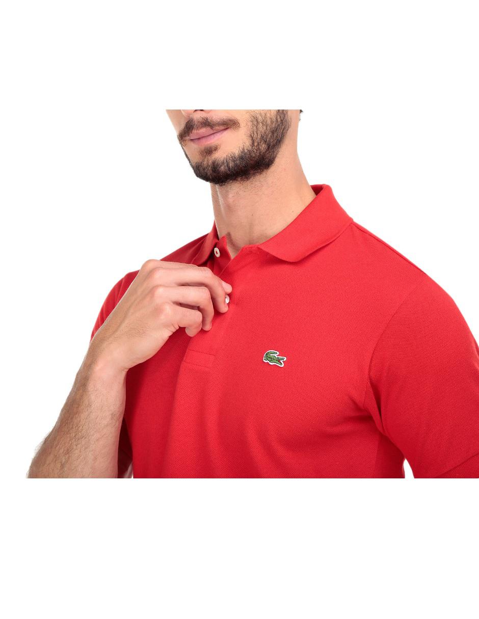 PLAYERA POLO LACOSTE L1212, 7 E, ROJO