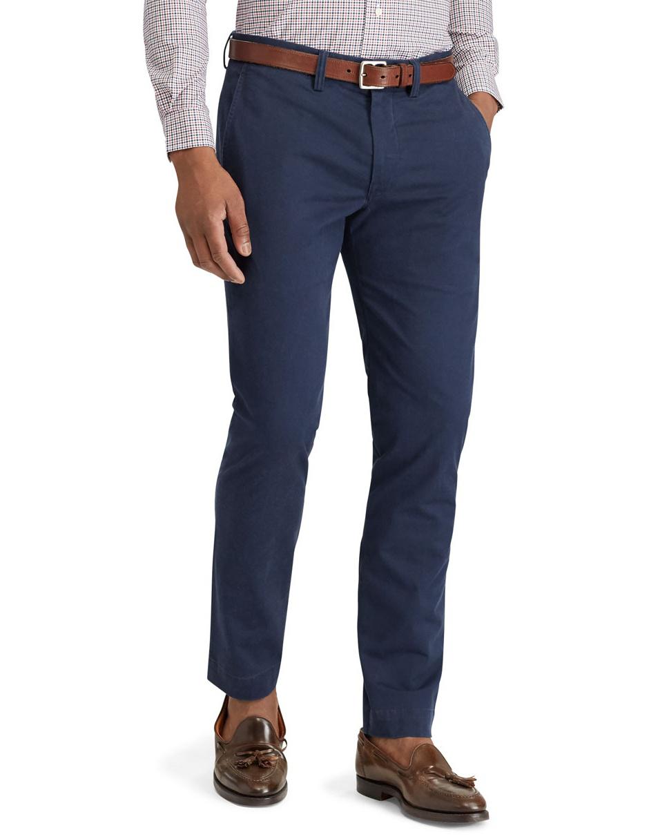 Pantalón chino slim de algodón para hombre Pantalón chino slim de algodón para hombre