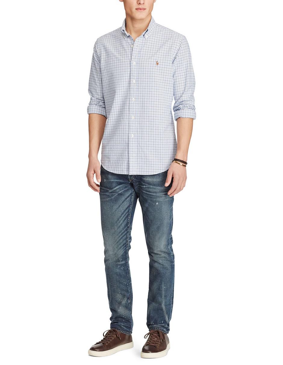 Camisa casual de algodón manga larga para hombre 4