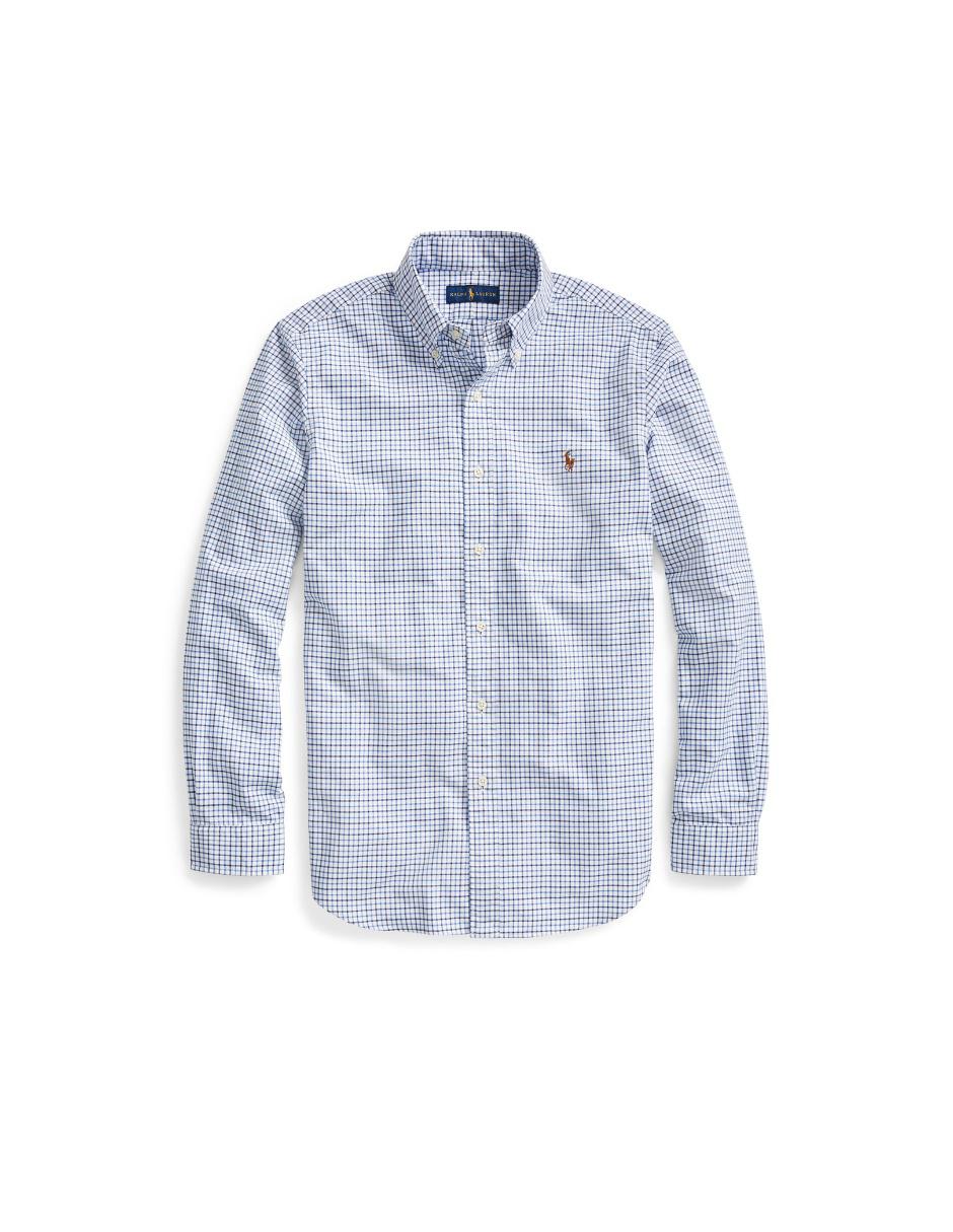 Camisa casual de algodón manga larga para hombre 6