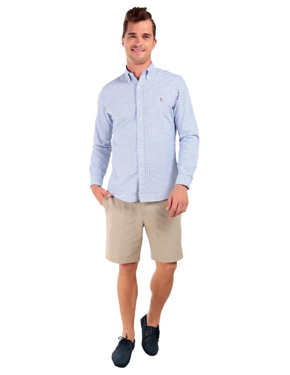 Camisa casual de algodón manga larga para hombre 8