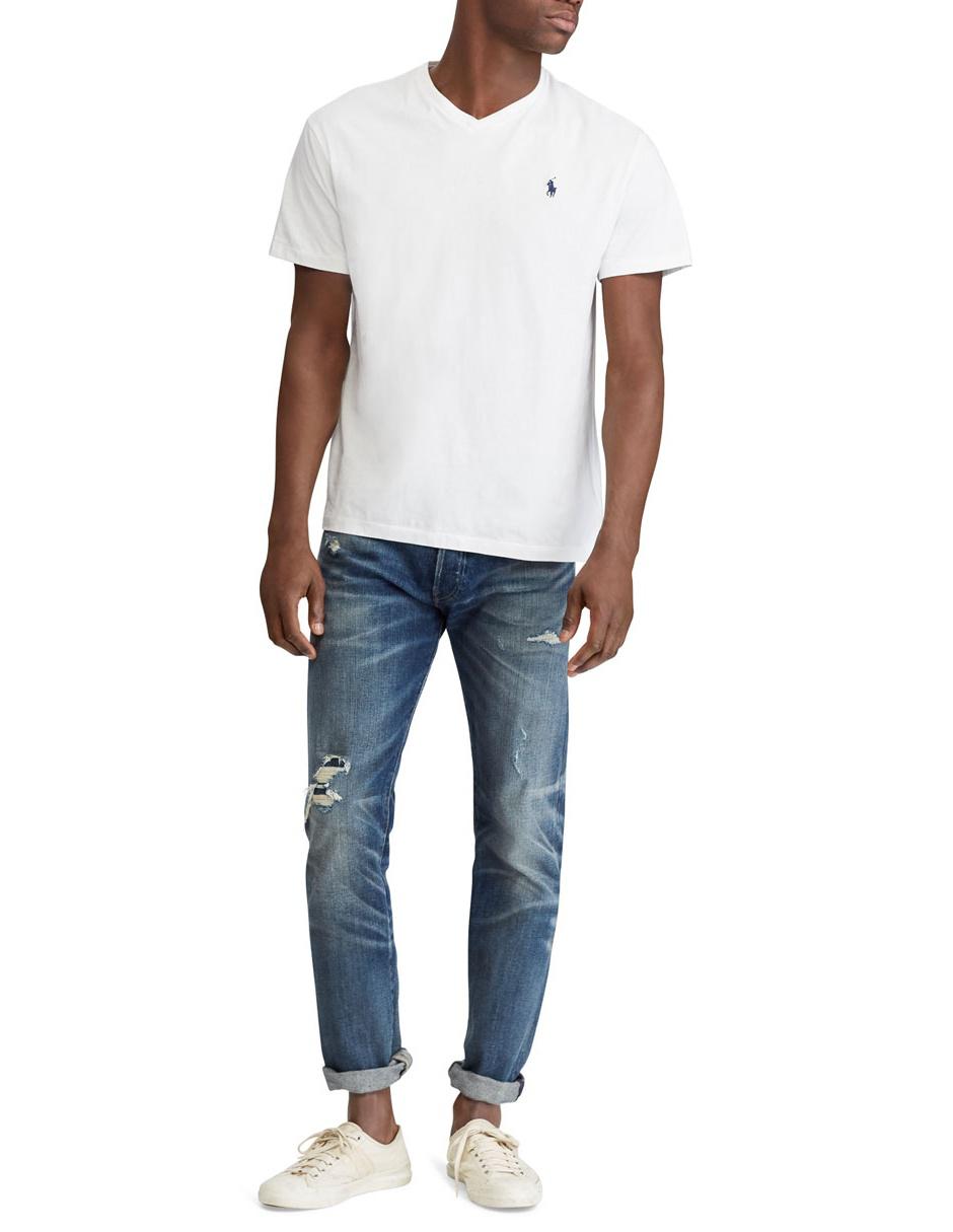 Playera cuello v para hombre 4