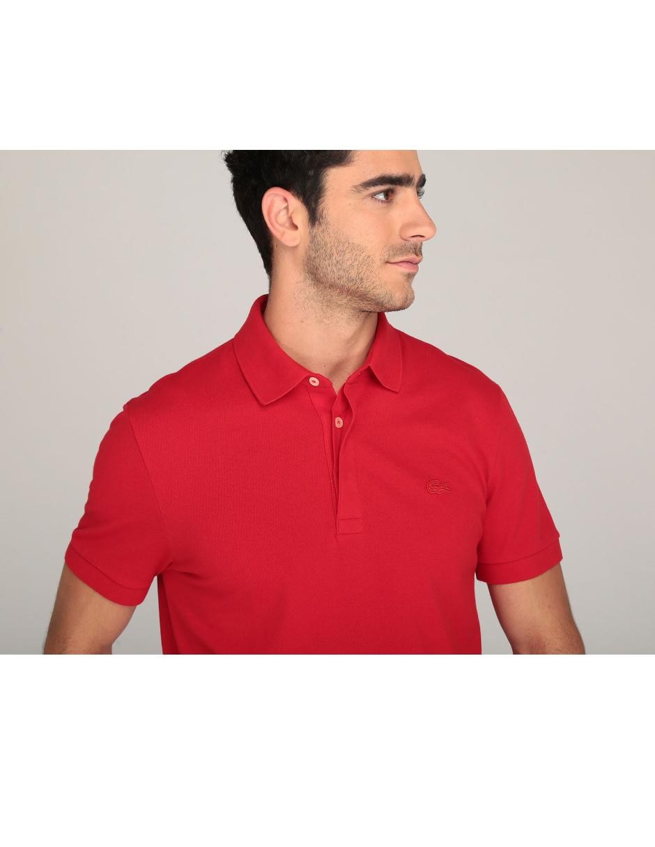 PLAYERA POLO LACOSTE CONS-P, 5 E, ROJO