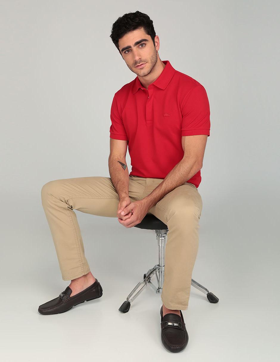 PLAYERA POLO LACOSTE CONS-P, 6 E, ROJO