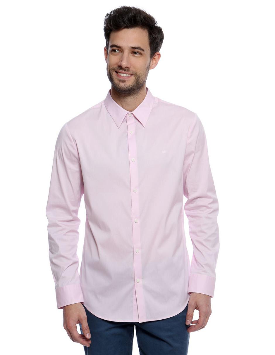 Camisa casual Calvin Klein corte regular fit rosa en Liverpool, image size:940x1215