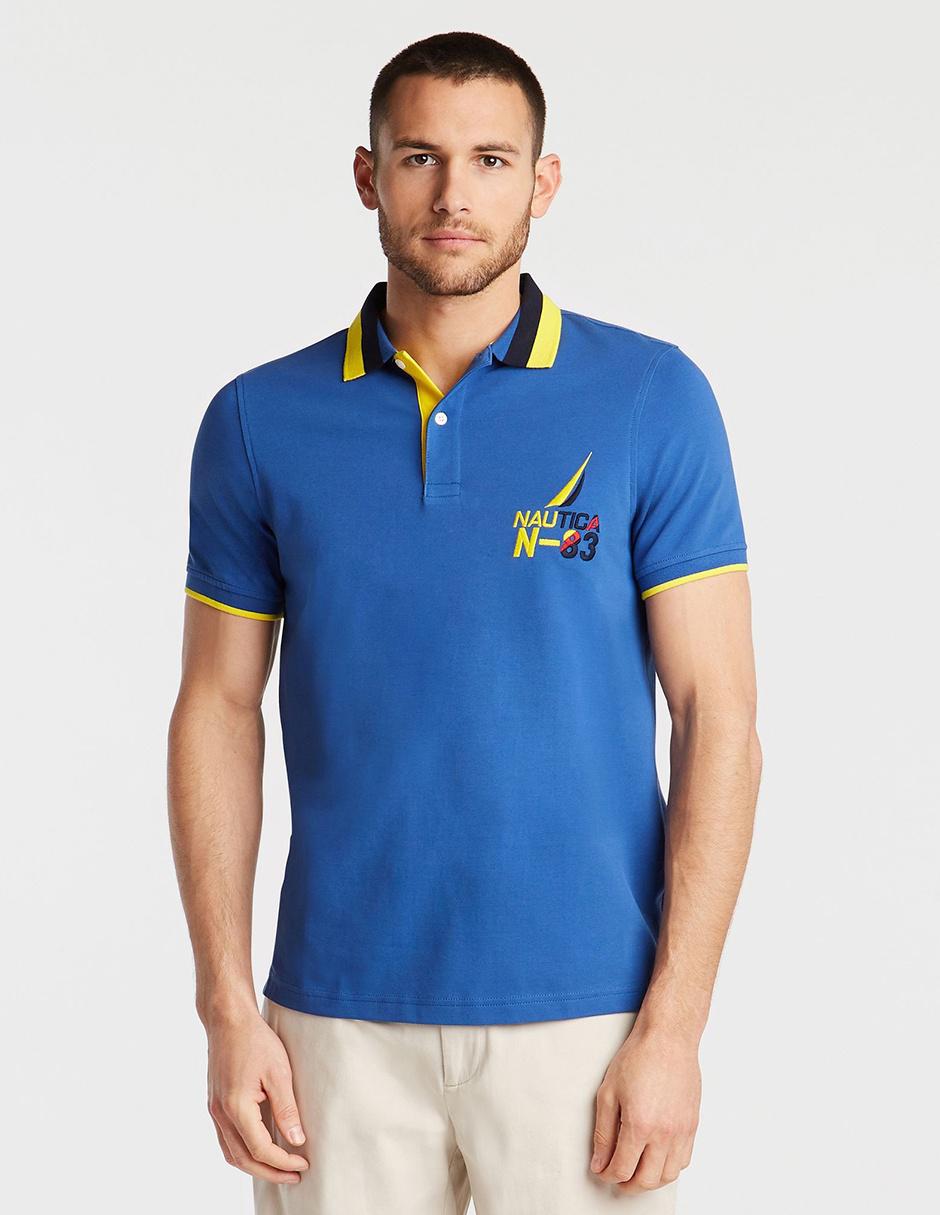 Playera tipo polo Nautica estampado liso para hombre en Liverpool