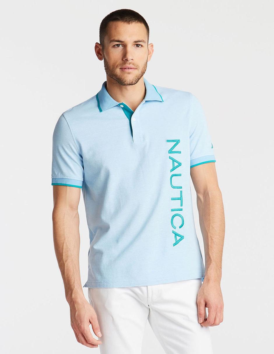 Playera tipo polo Nautica estampado liso para hombre en Liverpool