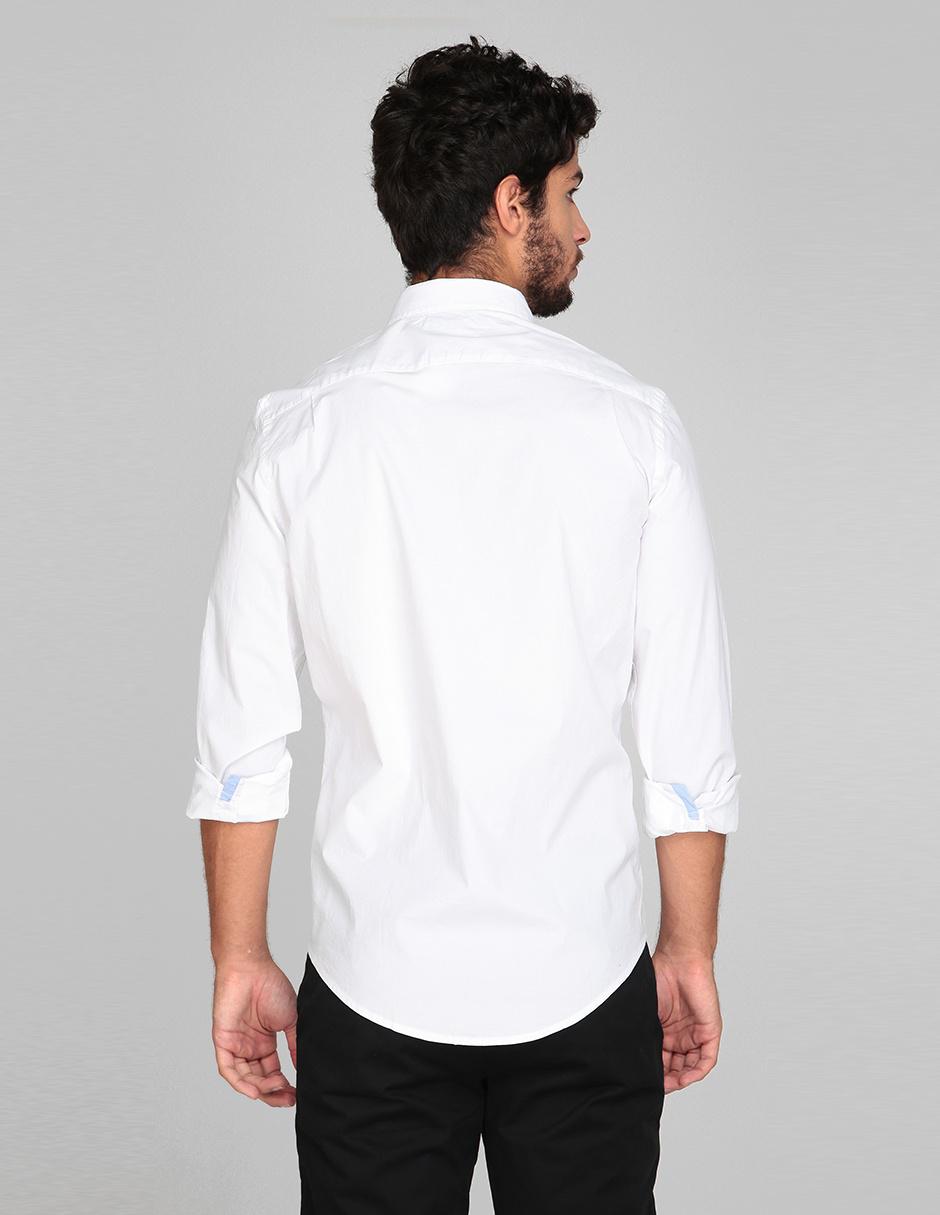 Camisa casual de algodón manga larga para hombre 2