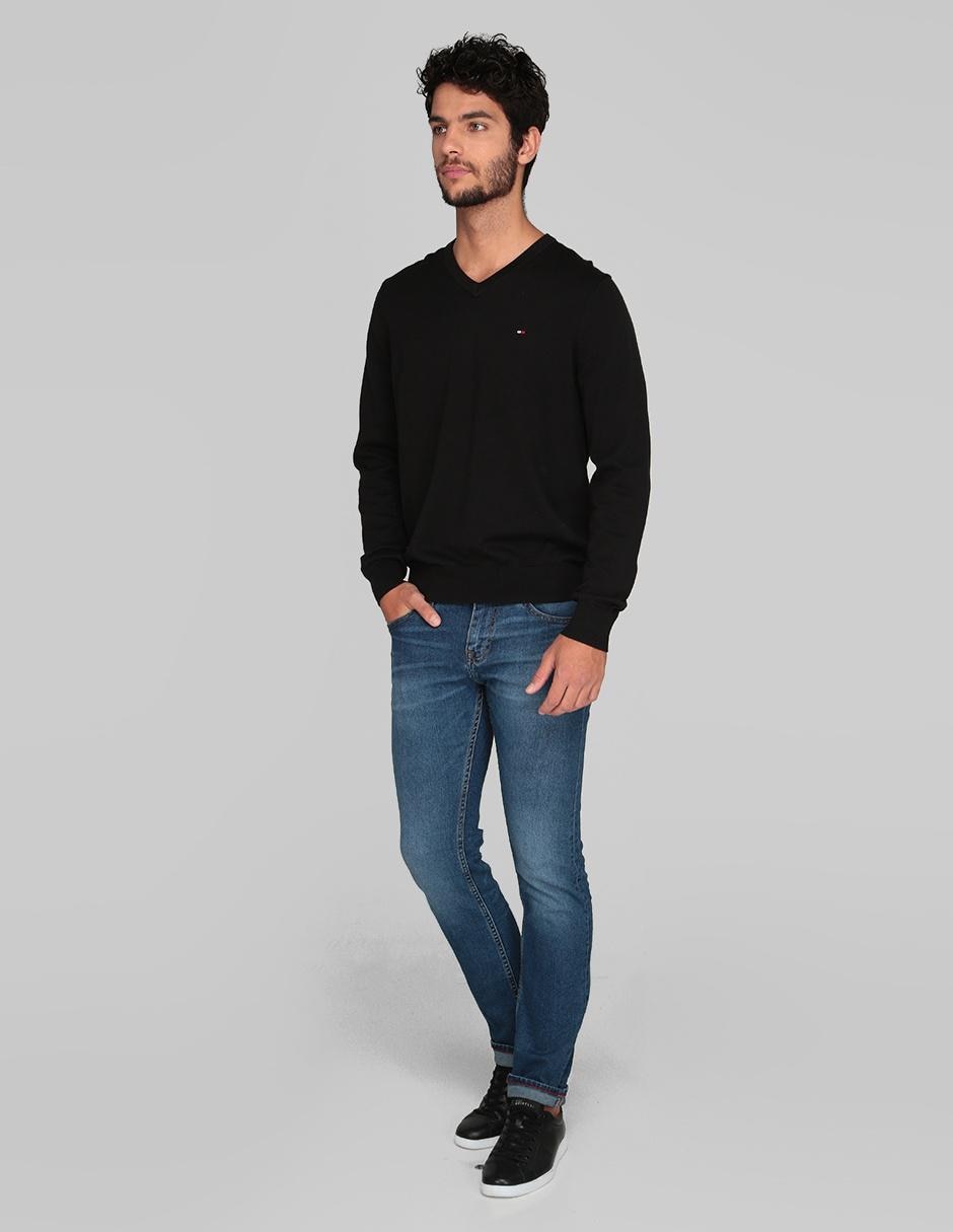 Suéter cuello V para hombre 3
