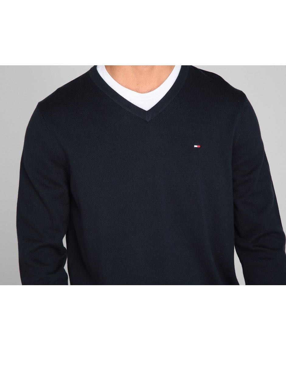 Suéter Tommy Hilfiger cuello V azul en Liverpool