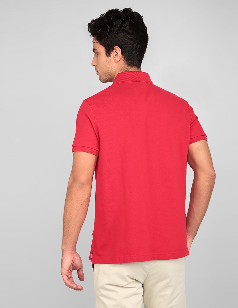 Playera tommy 2025 hilfiger hombre roja