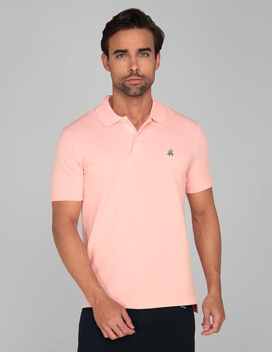 brooks brothers pink polo