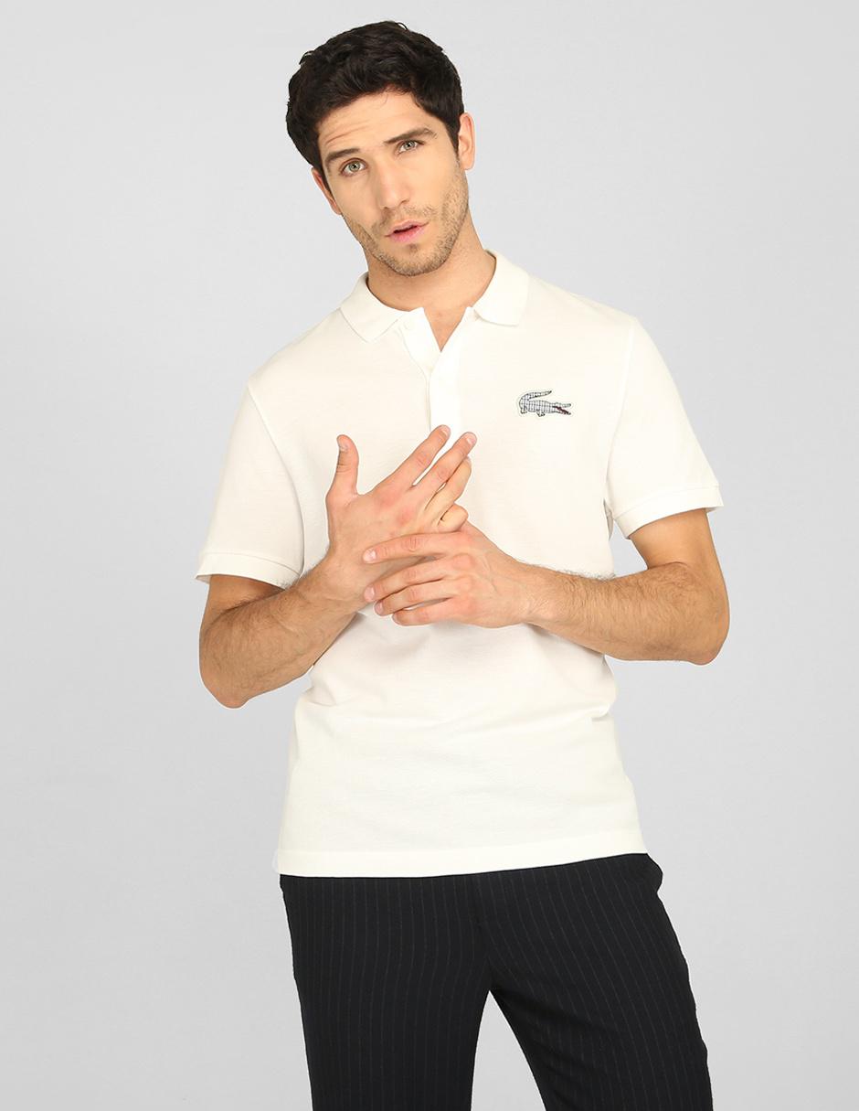 polo lacoste blanca
