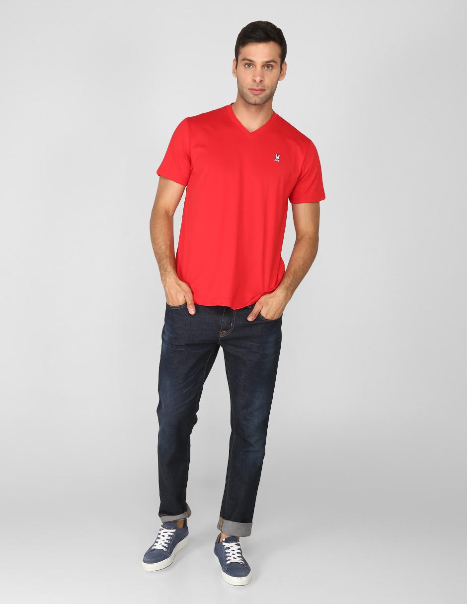 Playera cuello v para hombre 3