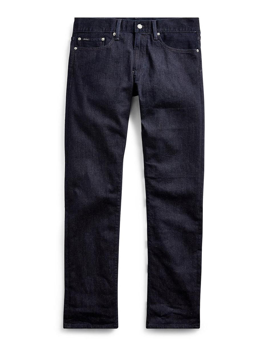 Jeans straight lavado obscuro para hombre 7