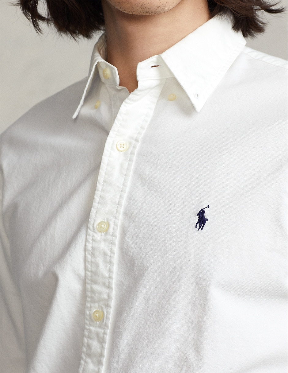 CAMISA POLO RL 710729232 RE, M, BLANCO