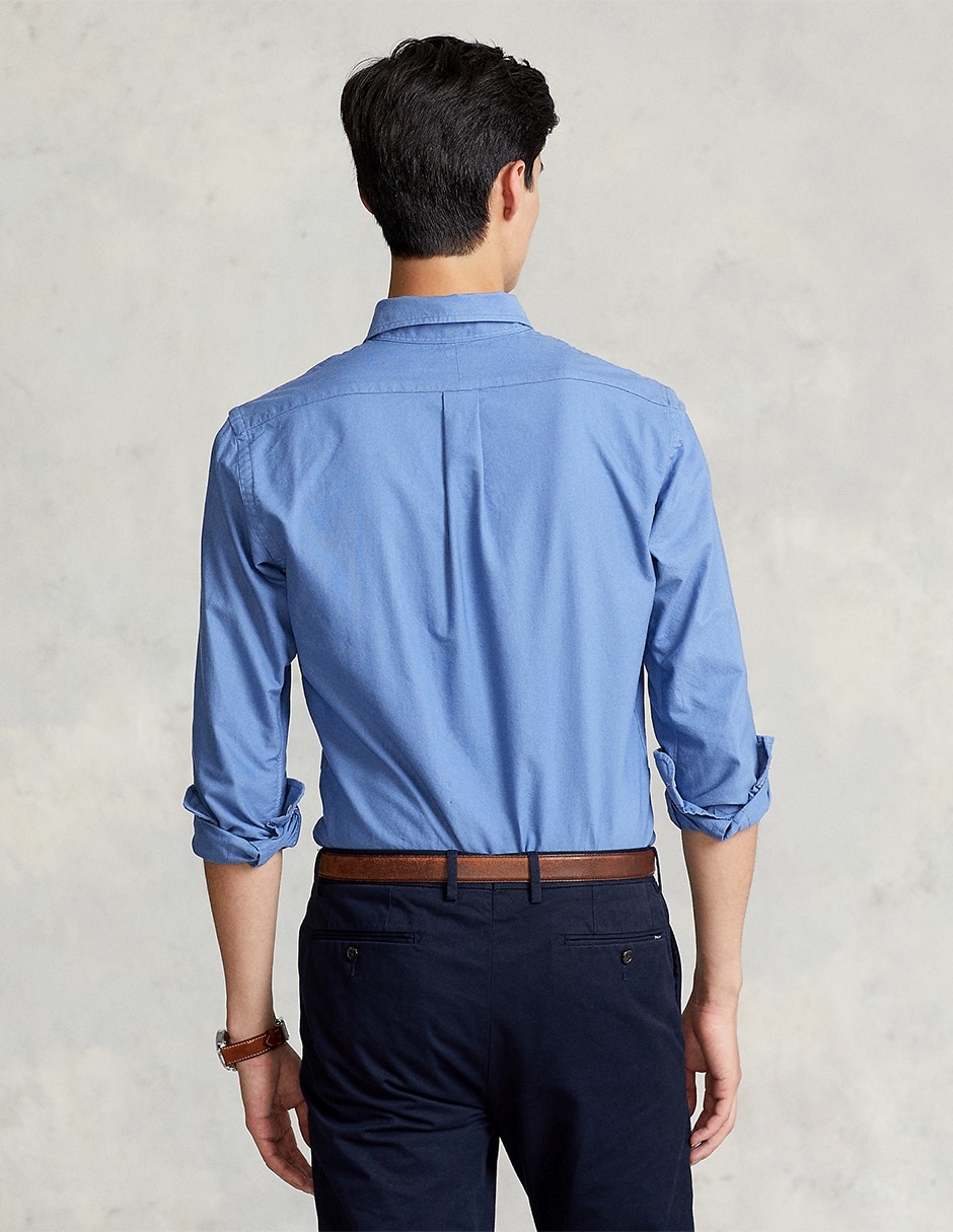 Camisa casual de algodón manga larga para hombre 2