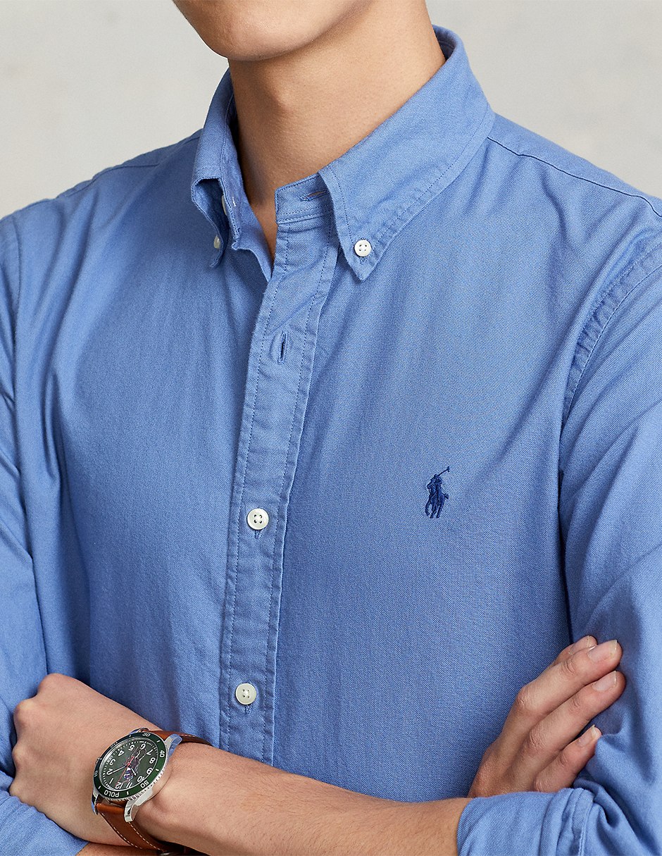 Camisa casual de algodón manga larga para hombre 3