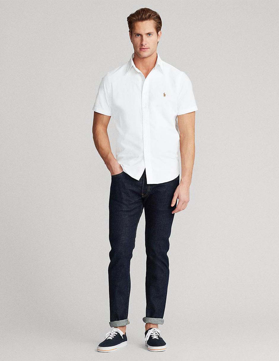 Camisa casual de algodón manga corta para hombre 5