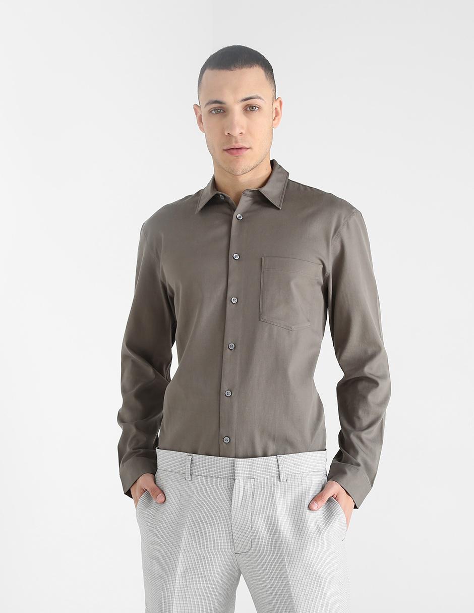 Camisa casual Club Monaco manga larga para hombre 