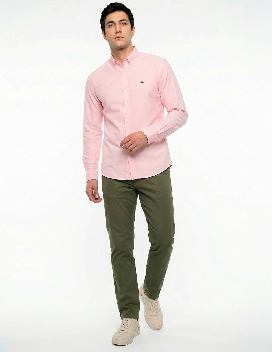Camisa casual de algodón manga larga para hombre 3