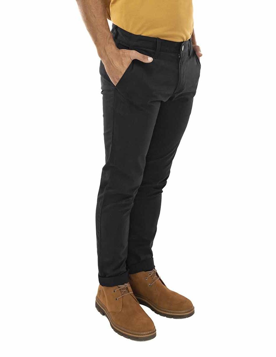 Pantalón chino slim de algodón para hombre 6
