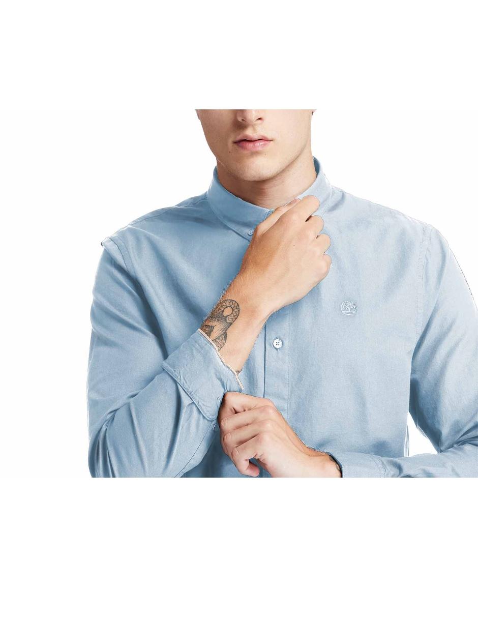 Camisa casual de algodón manga larga para hombre 4