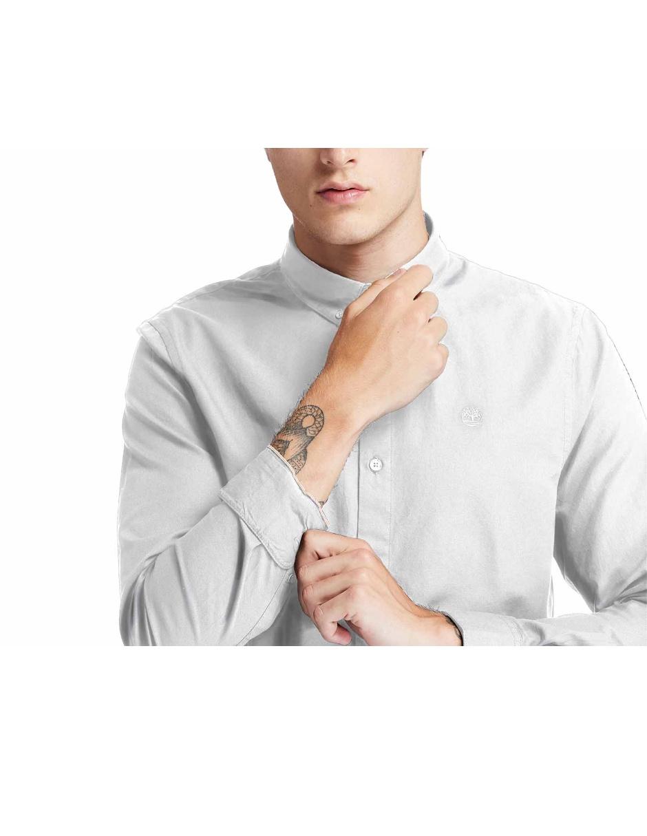 Camisa casual de algodón manga larga para hombre 5