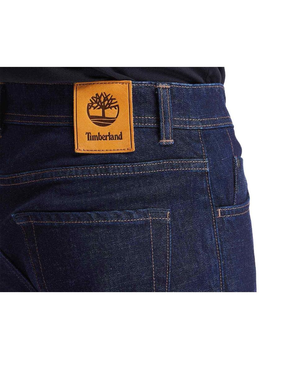 Jeans straight lavado obscuro para hombre 2