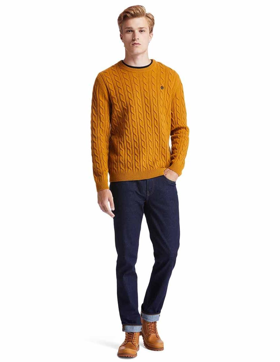 Jeans straight lavado obscuro para hombre 5