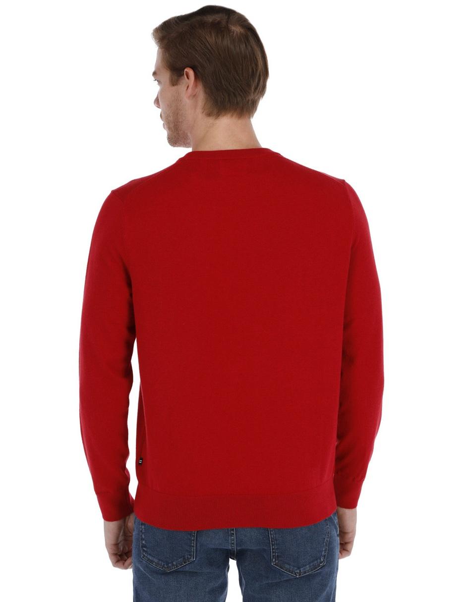 SUETER NAUTICA 03000S ALGODÓN, M, ROJO