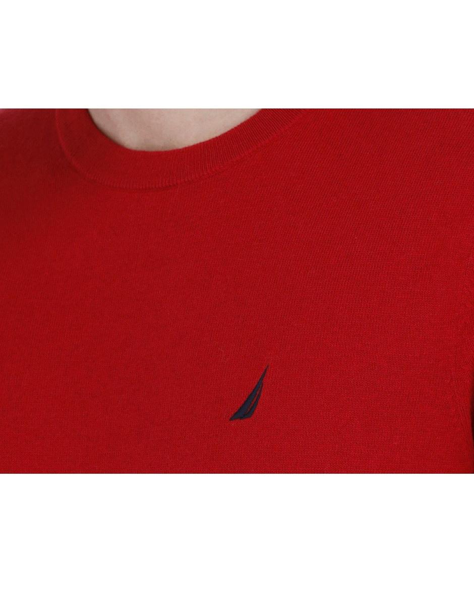 SUETER NAUTICA 03000S ALGODÓN, M, ROJO