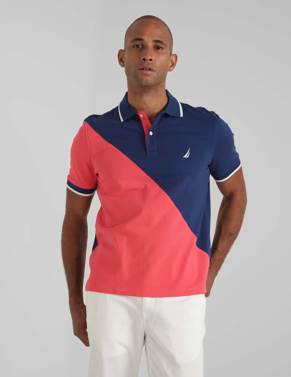 Playera tipo polo Nautica estampado bloques de color para hombre en  Liverpool