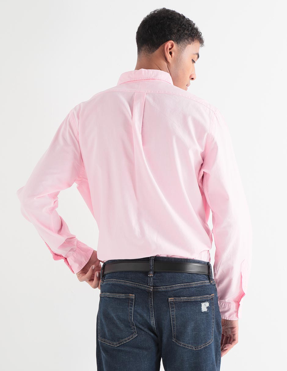 Camisa casual Polo Ralph Lauren de algodón manga larga para hombre 2