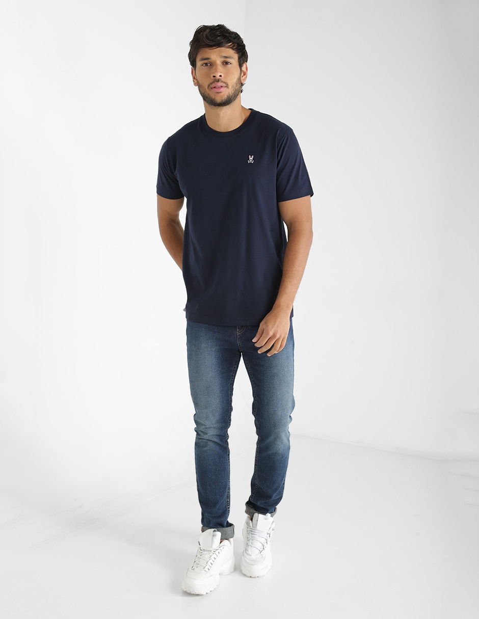 PLAYERA PSYCHO BUNNY, CH, AZUL MARINO