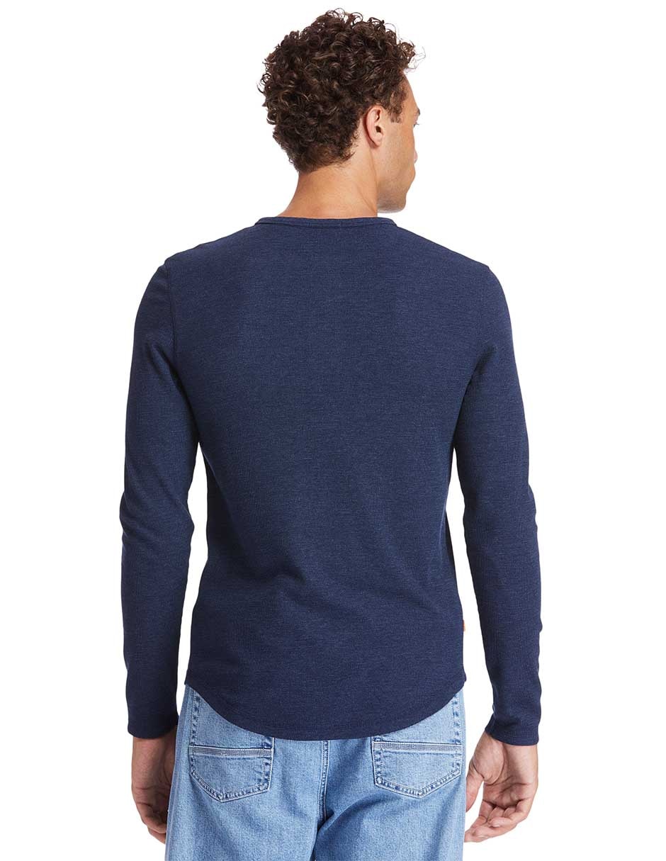 Playera cuello henley para hombre 4