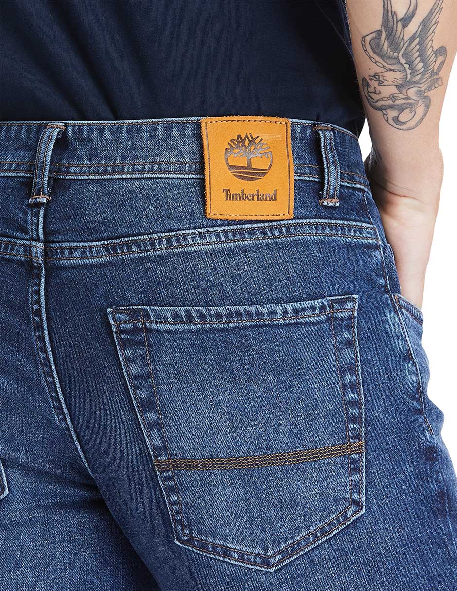 Jeans slim deslavado para hombre 2