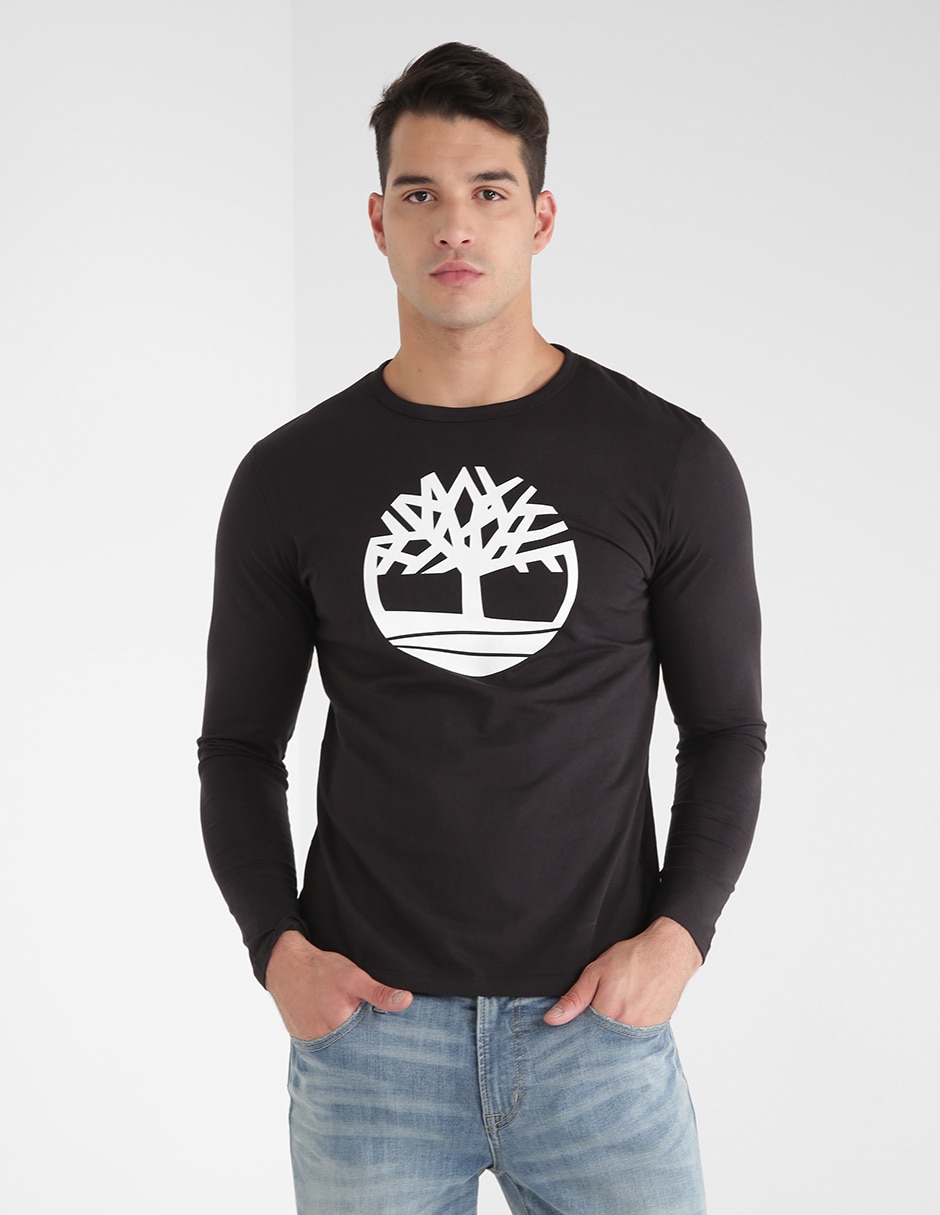 Playera Ls treelg ringer cuello redondo para hombre Playera Ls treelg ringer cuello redondo para hombre