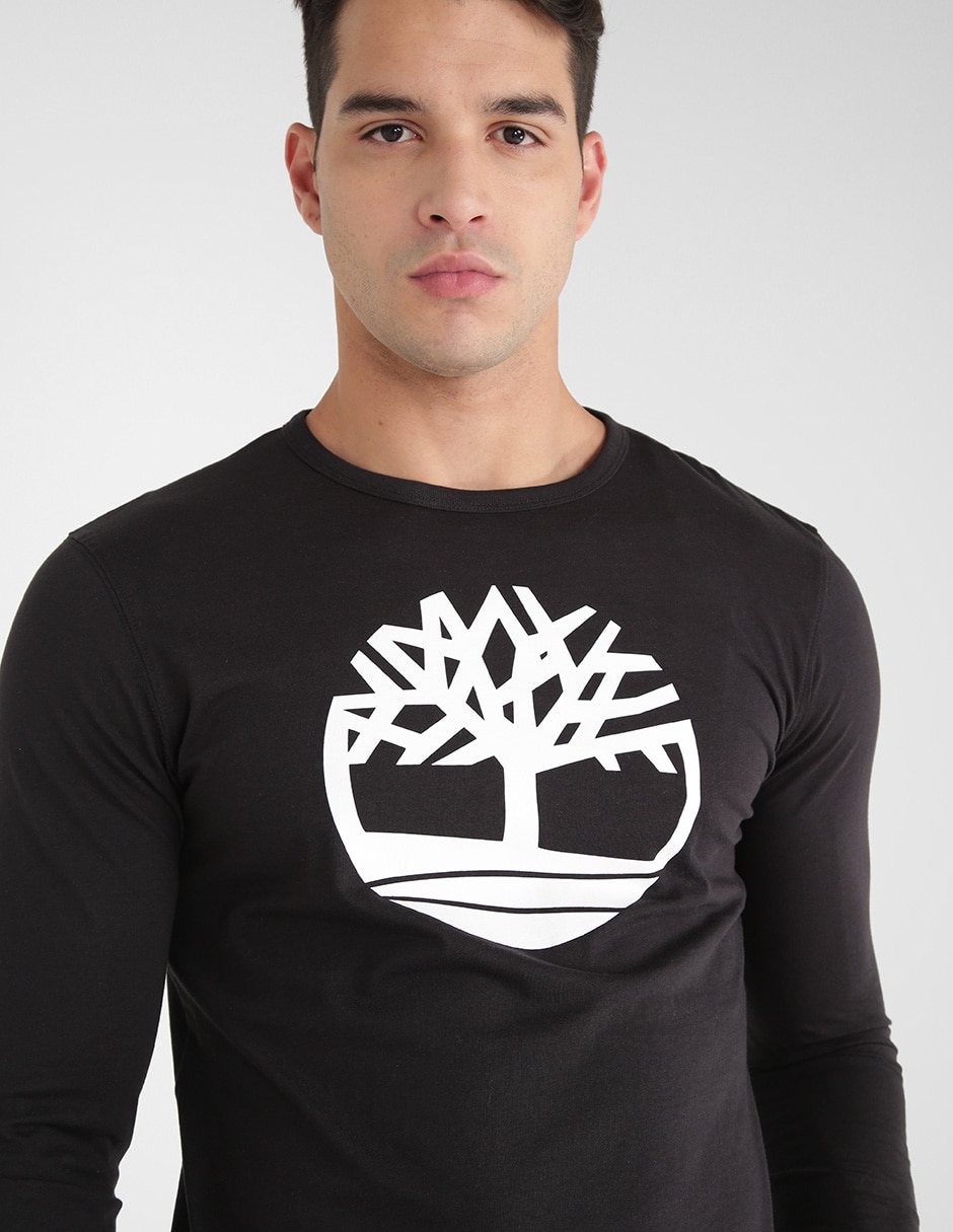Playera Ls treelg ringer cuello redondo para hombre 4