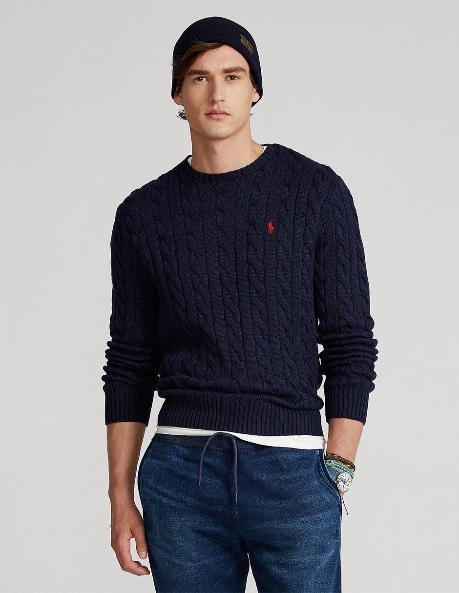 Suéter cuello redondo para hombre